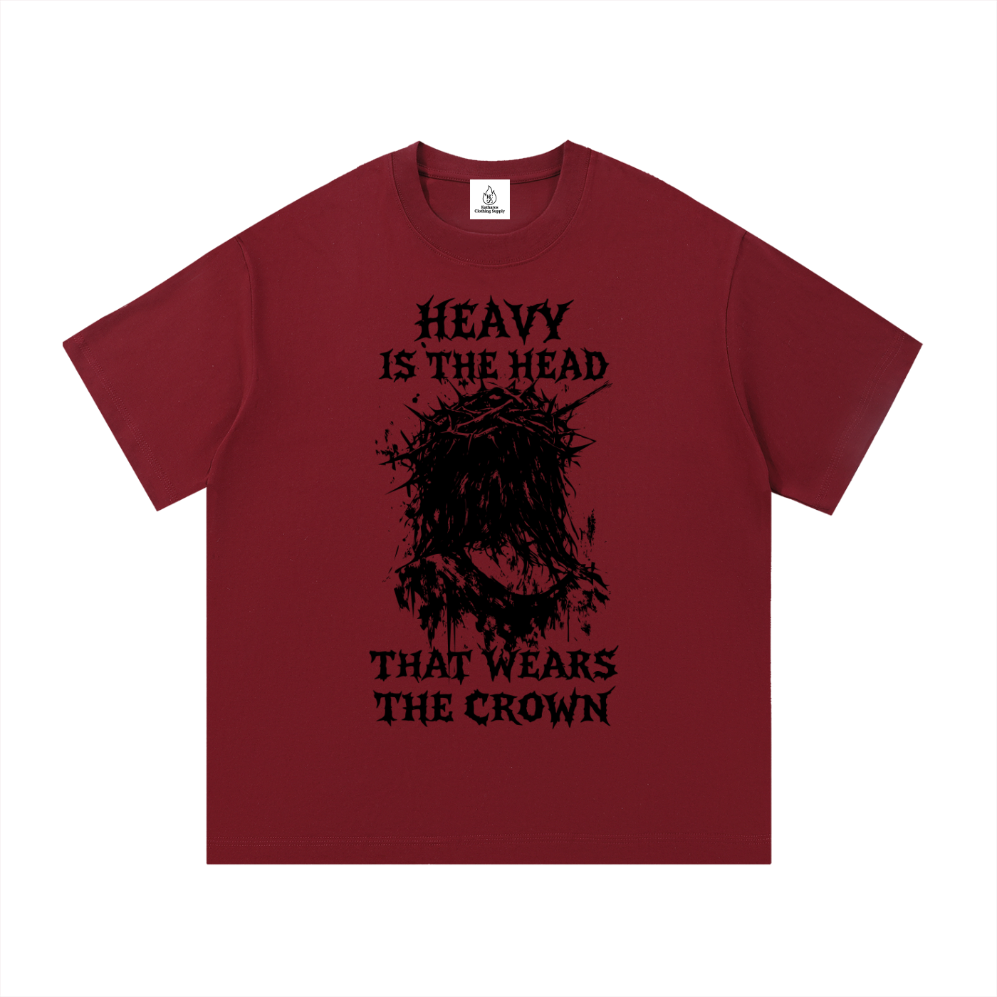 Crown of Thorns (Black Text) T Shirt