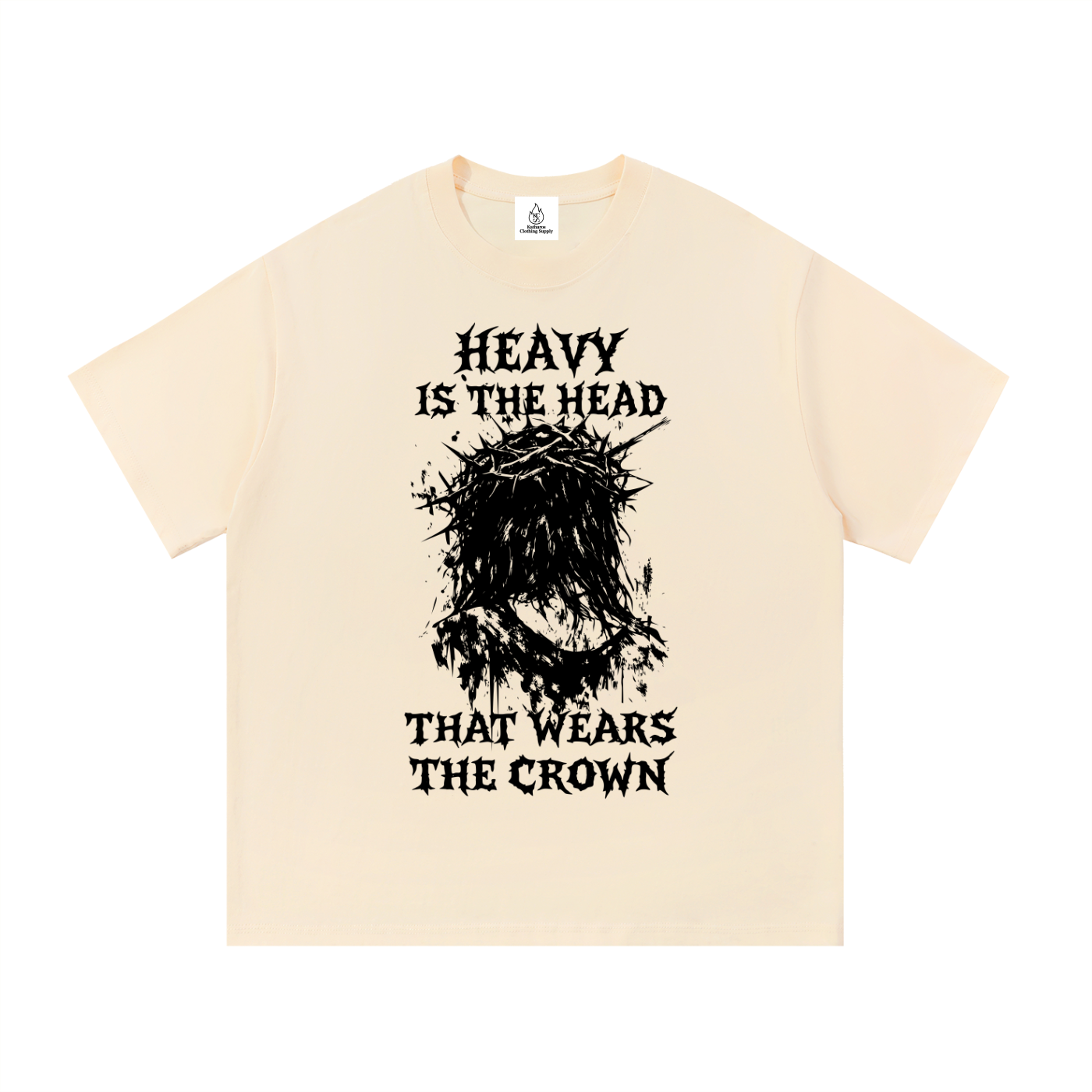 Crown of Thorns (Black Text) T Shirt