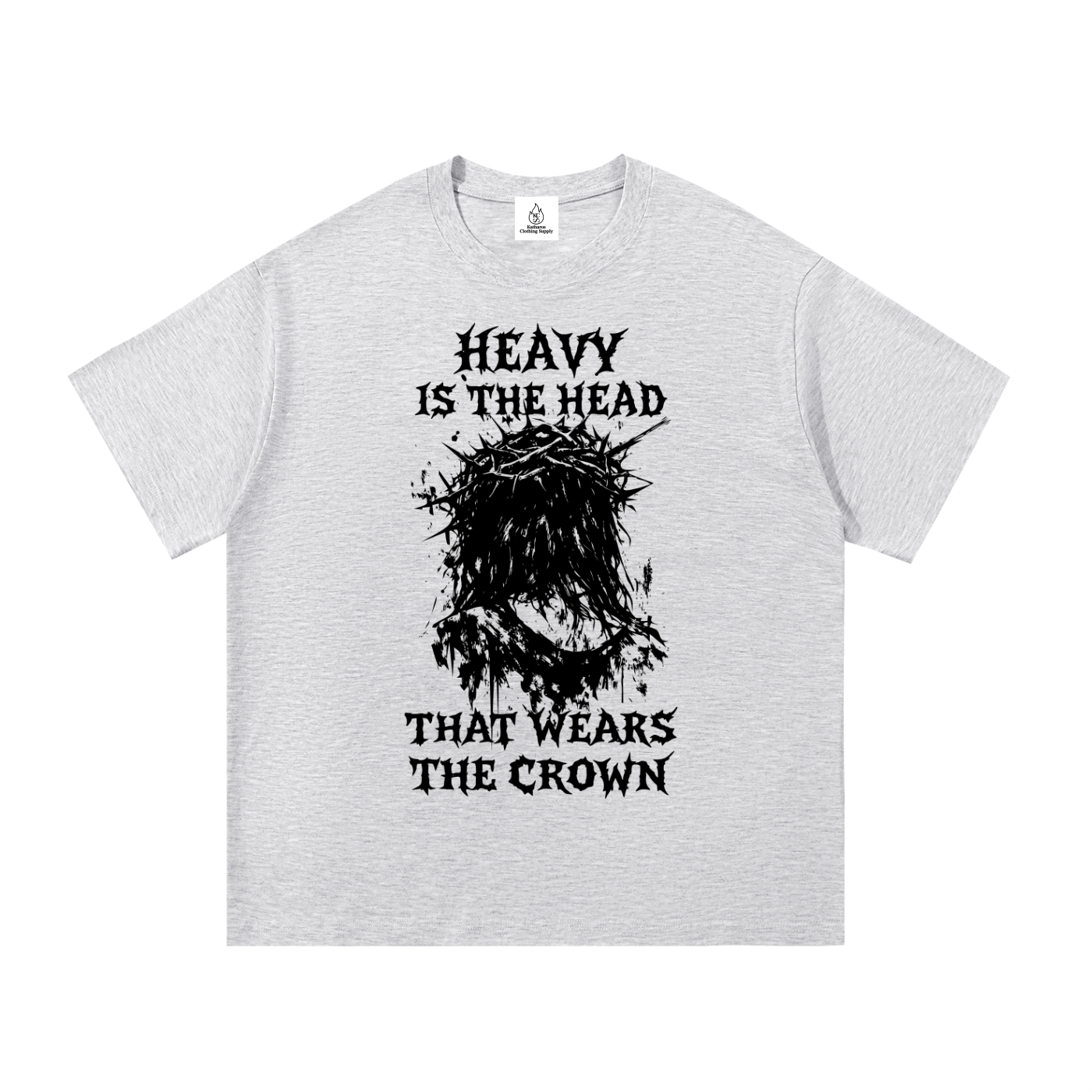Crown of Thorns (Black Text) T Shirt