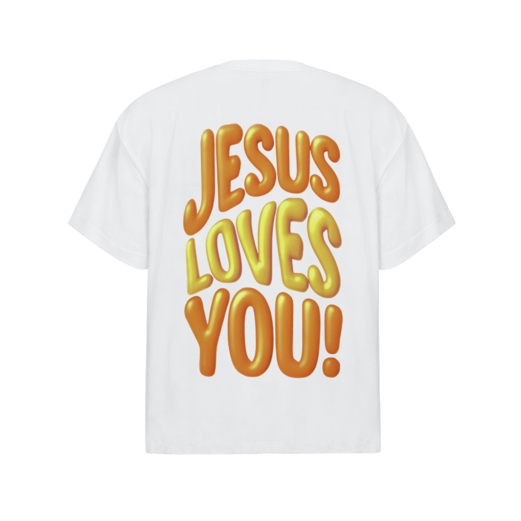 Jesus Loves You (Orange) T Shirt