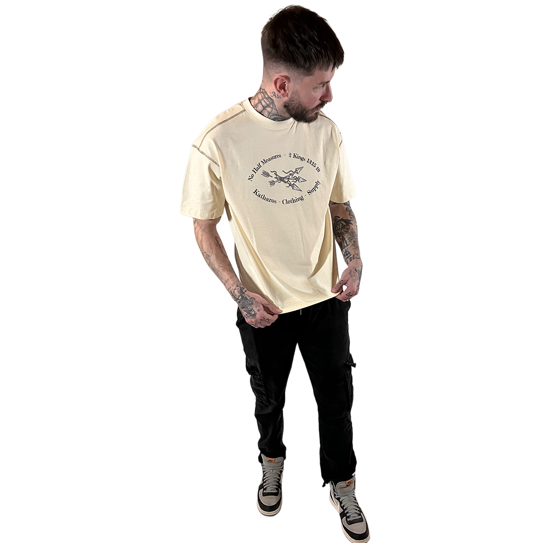 No Half Measures - Stitching T Shirt