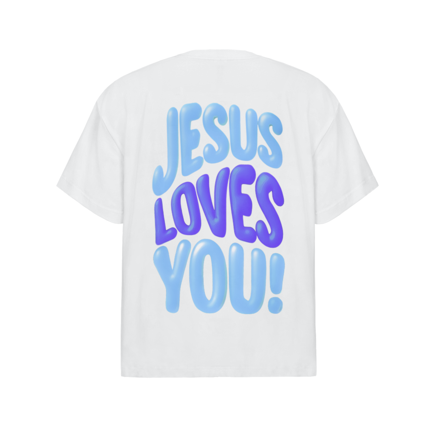 Jesus Loves You (Blue) T Shirt