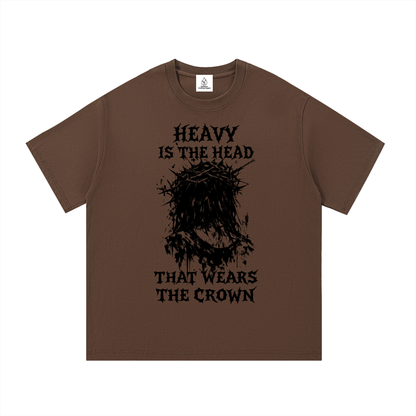 Crown of Thorns (Black Text) T Shirt
